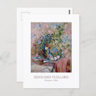 Bloemen 1906 door Edouard Vuillard Briefkaart
