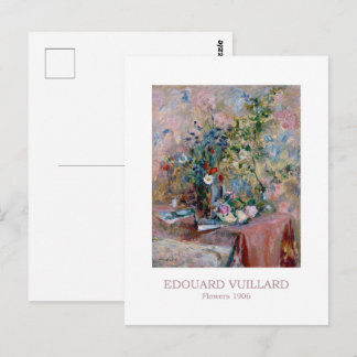 Bloemen 1906 door Edouard Vuillard Briefkaart