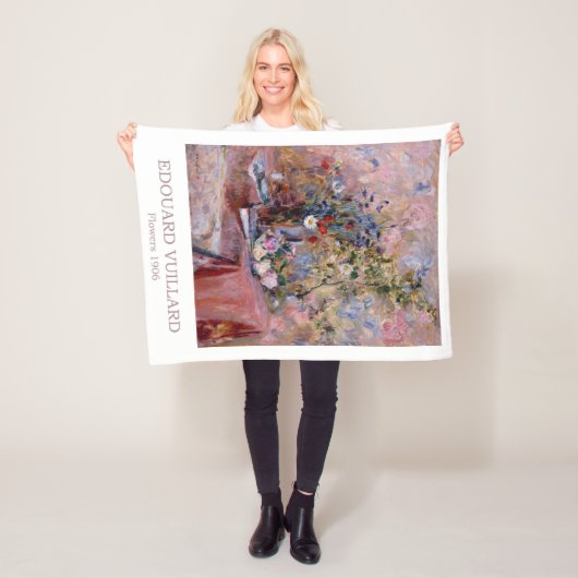 Bloemen 1906 door Edouard Vuillard Fleece Deken (In situ)