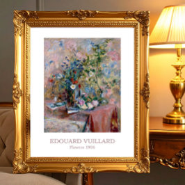 Bloemen 1906 door Edouard Vuillard Perfect Poster