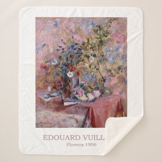 Bloemen 1906 door Edouard Vuillard Sherpa Deken (Voorkant)