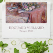 Bloemen 1906 door Edouard Vuillard Theedoek (Gevouwen)
