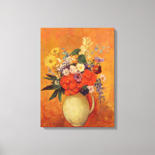 Bloemen 1910 canvas afdruk