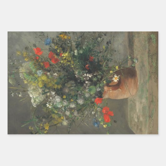 Bloemen (1) Decoupage Trio Set van Auguste Renoir Inpakpapier Vel (Voorkant 3)