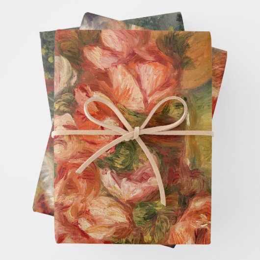 Bloemen (1) Decoupage Trio Set van Auguste Renoir Inpakpapier Vel (In situ)