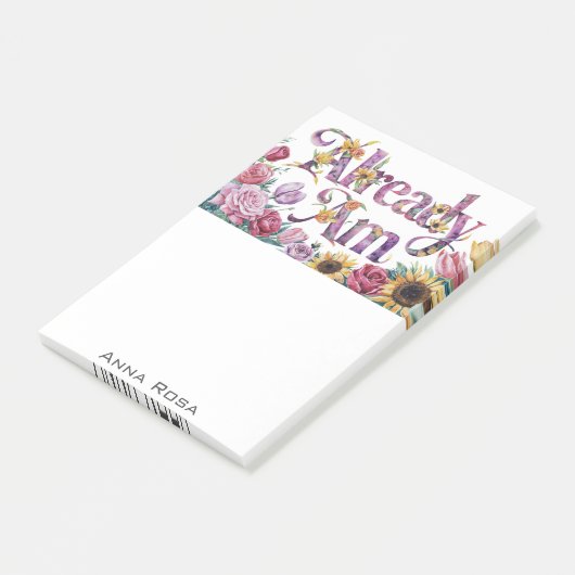 *~* Bloemen 1 REEDS AM AP85 Manifesting Post-it® Notes (Schuin)