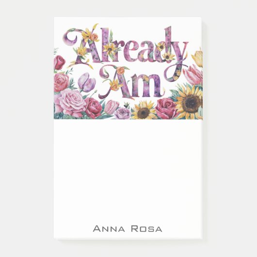 *~* Bloemen 1 REEDS AM AP85 Manifesting Post-it® Notes (Voorkant)