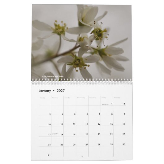 Bloemen 2015 kalender (Jan 2027)