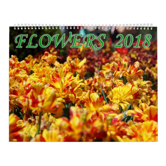 Bloemen 2018 kalender (Hoes)