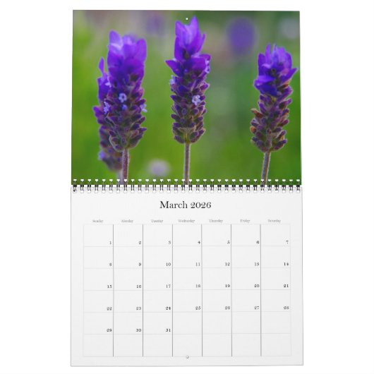 Bloemen 2025 kalender (Mar 2026)