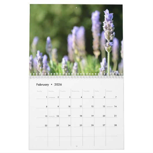 Bloemen 2026 Fotokalender Kalender (Feb 2026)