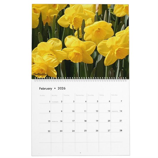 Bloemen 2026 kalender (Feb 2026)