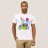 Bloemen 21e Verjaardag Mannen T-shirt (Voorkant volledig)
