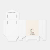 Bloemen 21e Verjaardag Monogram Naam Roos Goud Bedankdoosjes (Uitgevouwen)