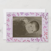 Bloemen 2 Foto Aankondiging Geboorte (Voorkant)