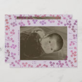 Bloemen 2 Foto Aankondiging Geboorte (Voorkant / Achterkant)