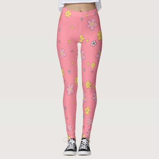 bloemen 2 leggings (Voorkant)