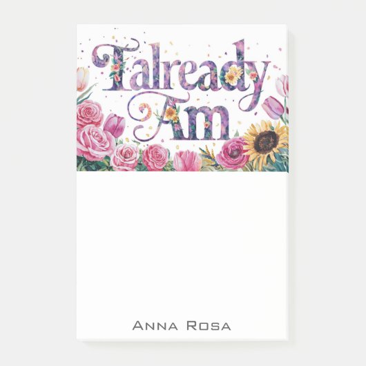 *~* Bloemen 2 REEDS AM AP85 Manifesting Post-it® Notes (Voorkant)