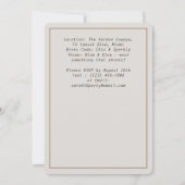 Bloemen 30e verjaardag uitnodiging met foto (Achterkant)