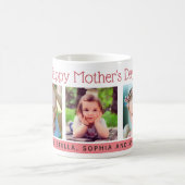 Bloemen 3 Foto's Koraal Moederdag Koffiemok (Center)