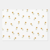 Bloemen 3 Pack Inpakpapier Vel (Voorkant 2)