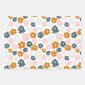 Bloemen 3 Pack Inpakpapier Vel (Voorkant)
