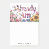*~* Bloemen 3 REEDS AM AP85 Manifesting Post-it® Notes (Voorkant)
