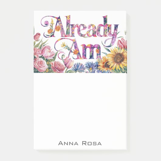 *~* Bloemen 3 REEDS AM AP85 Manifesting Post-it® Notes (Voorkant)