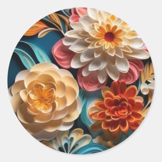 Bloemen 3d Stickers (Voorkant)