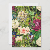 Bloemen 40e Verjaardagsfeest Kaart (Achterkant)