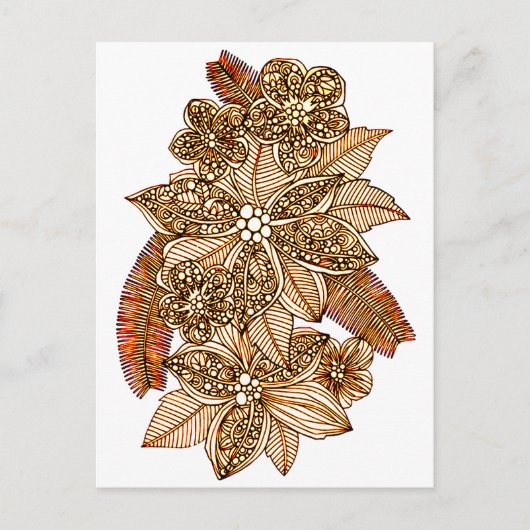 Bloemen 4 briefkaart (Voorkant)