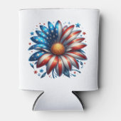 Bloemen 4 juli blikjeskoeler (Voorkant)