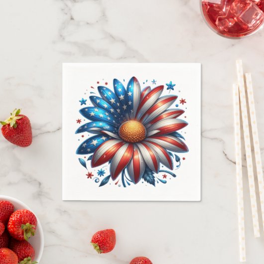 Bloemen 4 juli servet (Insitu)