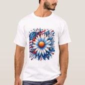 Bloemen 4 juli t-shirt (Voorkant)