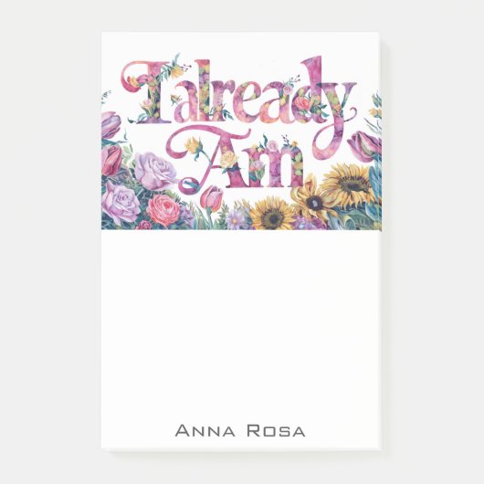 *~* Bloemen 4 REEDS AM AP85 Manifesting Post-it® Notes (Voorkant)