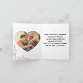  Bloemen 50e Jubileum Gevouwen Kaart (Binnen)