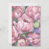 Bloemen 50ste Verjaardag Uitnodiging (Achterkant)