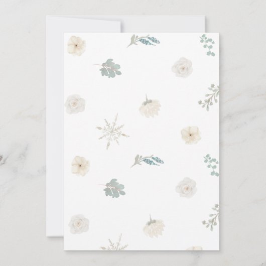 Bloemen 50ste verjaardag viering, BIrthday thee Kaart (Achterkant)