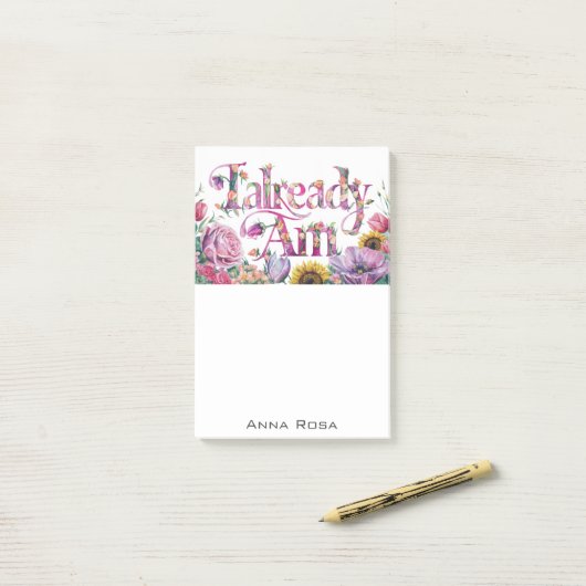 *~* Bloemen 5 REEDS AM AP85 Manifesting Post-it® Notes (Op bureau)