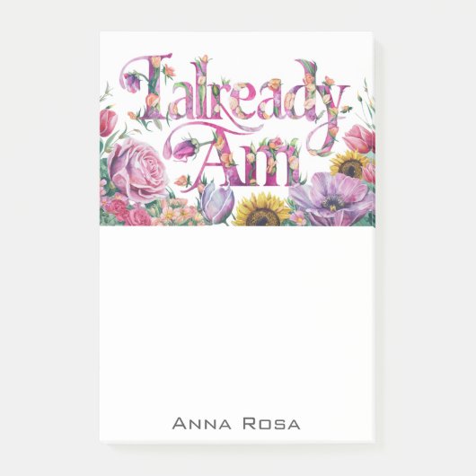 *~* Bloemen 5 REEDS AM AP85 Manifesting Post-it® Notes (Voorkant)