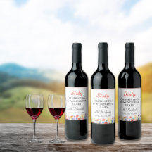 Bloemen 60ste verjaardag fles 60 jaar feest