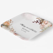 Bloemen 60ste Verjaardag Verrassingsfeest Papieren Bordje (Gebogen)