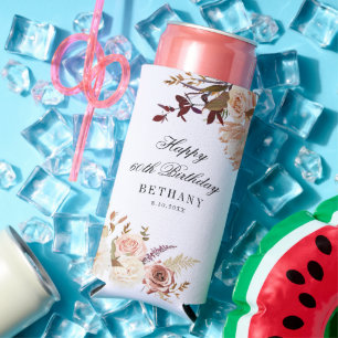 Bloemen 60ste Verjaardag Verrassingsfeest Seltzer Blikjeskoeler