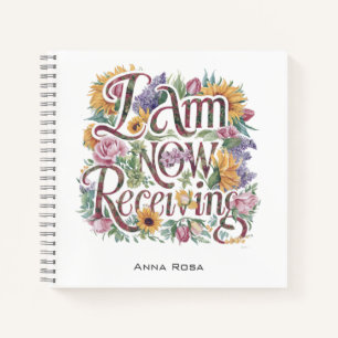 *~* Bloemen 6 IK ONTVANG NU AP85 Manifesting Notitieboek