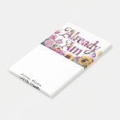 *~* Bloemen 6 REEDS AM AP85 Manifesting Post-it® Notes (Schuin)