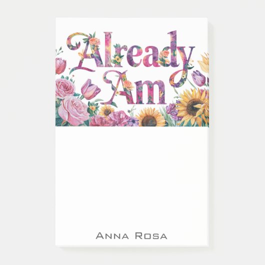 *~* Bloemen 6 REEDS AM AP85 Manifesting Post-it® Notes (Voorkant)