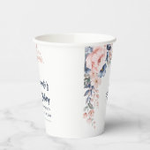 Bloemen 70e Verjaardagsfeestje Botanisch Script Papieren Bekers (Links)