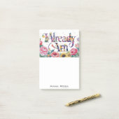 *~* Bloemen 7 REEDS AM AP85 Manifesting Post-it® Notes (Op bureau)