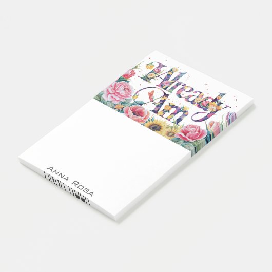 *~* Bloemen 7 REEDS AM AP85 Manifesting Post-it® Notes (Schuin)