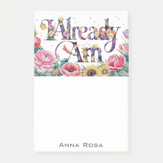 *~* Bloemen 7 REEDS AM AP85 Manifesting Post-it® Notes (Voorkant)